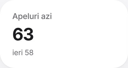 Il numero di chiamate gestite oggi dall'agente vocale